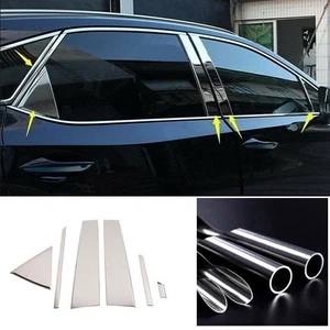 For LEXUS RX350 450h 16-22 Chrome Pillar Posts Door Window Trim Decal Cover Trim - Foto 1 di 5