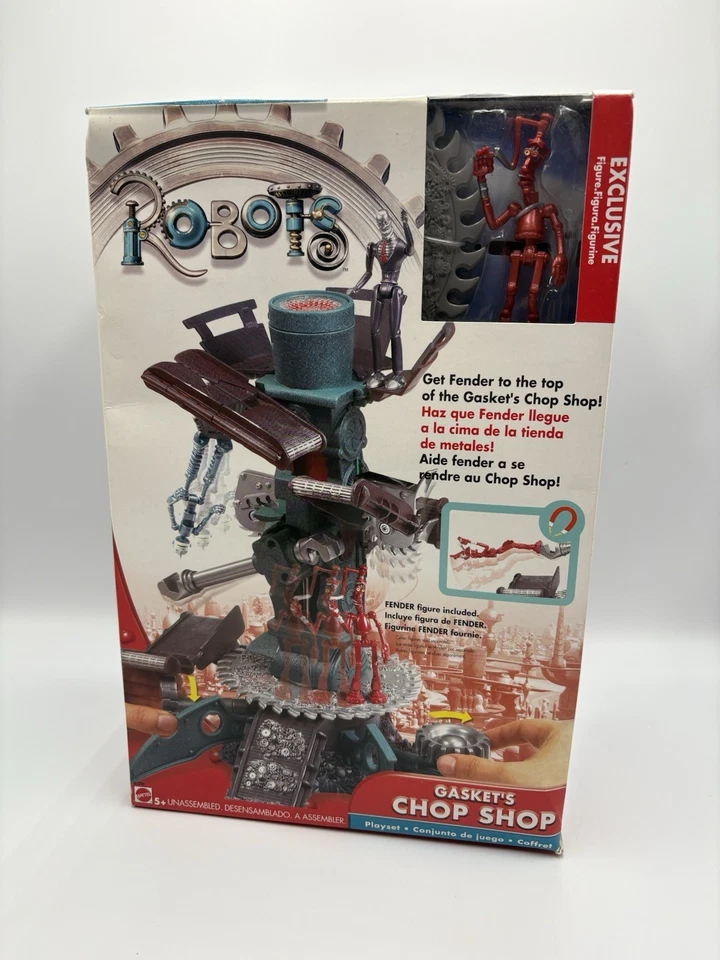 NUEVO Y SELLADO Juego Vintage 2004 Mattel #G7205 Robots Película Juntas Chop Shop Foto 1 de 4