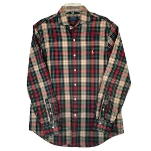 Polo Ralph Lauren Classic Fit Shirt Men’s L Multi-Color Plaid Business Money - Picture 1 of 12
