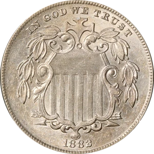1882 Shield Nickel - Picture 1 of 2