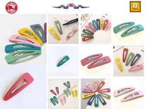 2 Large 6cm Tortoiseshell Hair Sleepies Slides Bendies Snap Clips Grips - Picture 1 of 27