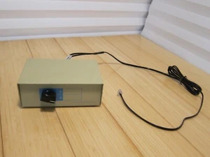 Vintage RJ11 2 Way Data Transfer Metal Switch Box Phone Jack Port AB (1 of 2) - Picture 1 of 5