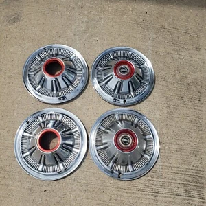 Set 4 Ford Bronco Truck Hubcaps Hub Caps Wheel Cover 1966 1977 15" F150 Vintage - Picture 1 of 16