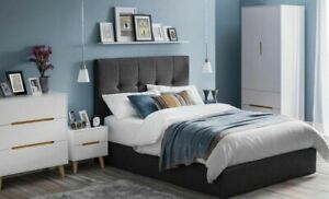 New Modern Matt White & Oak Finish Wooden Bedroom Furniture Range 