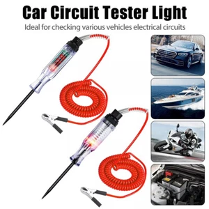 2X Tester Circuito Tensione Elettrico Digitale 6-24V Test Auto Luce Auto Camion - Foto 1 di 10