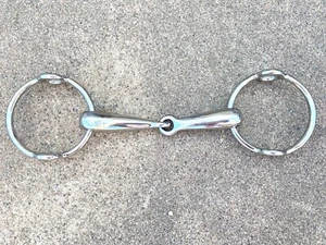 Smith-Worthington 5" stainless steel jointed loose ring gag bit - Picture 1 of 2