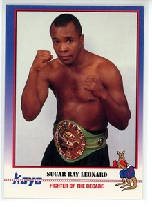 1991 KAYO BOXING SUGAR RAY LEONARD #156 FIGHTER OF THE DECADE - Picture 1 of 2