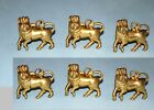 Set of 06 Knobs Brass Lion Drawer Pull Mythical Yali Shape Knob Door Décor EK678