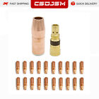 22pcs Contact tip Nozzle Diffuser Kit For Miller AccuLock MDX-100 Mig Gun