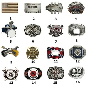 Vintage Style Western Wildlife Cowboy Cowgirl Belt Buckle also Stock in the US - Picture 1 of 33