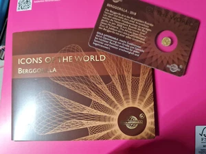 "ICONS OF THE WORLD" - "BERGGORILLA 2018" IM FOLDER 1/200 oz / .9999 Gold,  - Bild 1 von 4