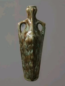 Sehr Große Vase Amphore Jugendstil Signiert MF zu Identifizieren - Imagen 1 de 24