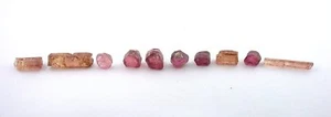 10.29 Gram 10 Assorted Color Crystals Gem Quality Facet Tourmaline Rough TL5S - Picture 1 of 4