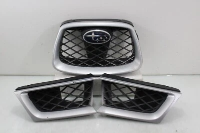 Решетка передняя решетка Subaru JDM Impreza GDB Hawkeye WRX 06-07 сетка 3 шт от оригинального производителя серебристая - Изображение 1 из 4