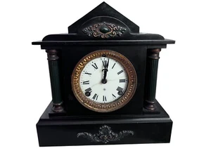 Antique Ansonia Mantle Clock MADE IN USA With Key *SEE DESCRIPTION* - Picture 1 of 18