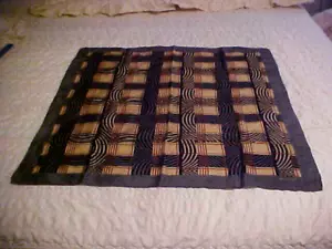 VTG ~REDUCED~ Echo~Silk Scarf~1970s~Tan, Black, Beige, Rust, White, Gray~30 x 30 - Picture 1 of 4