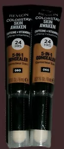 Revlon ColorStay Skin Awaken 5-in-1 Concealer 060 Deep, 0.27 fl oz Lot of 2 NEW - Picture 1 of 2