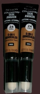 Revlon ColorStay Skin Awaken 5-in-1 Concealer 060 Deep, 0.27 fl oz Lot of 2 NEW - Image 1 of 2