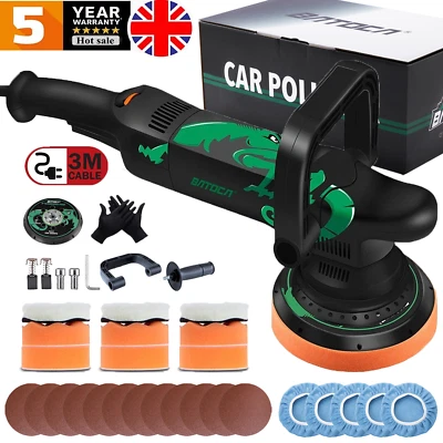 Electric Car Polisher Sander Buffer Polishing Machine Kit DA 6 Variable Speed 6" - Image 1 of 4