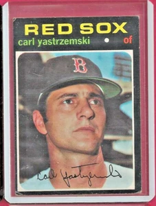 1971 Topps #530 Carl Yastrzemski Baseball Card Boston Red Sox Ex - Near Mint HOF - Foto 1 di 3