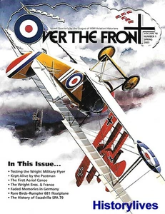Over The Front 03 SPA Billy Bishop Wright Brothers France Fort Myer Escadrille - Picture 1 of 2