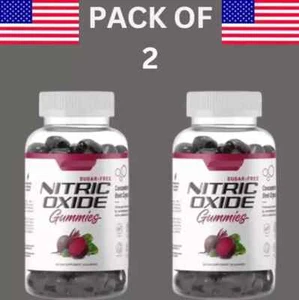 PACK OF 2 Nitric Oxide Beet Root Gummies SF Heart Health, Cherry & Peach" - Picture 1 of 4