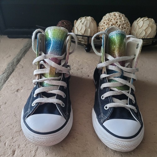 Sneakers unisex taglia 3 Converse Chuck Taylor All Star Hi Top glitter a goccia