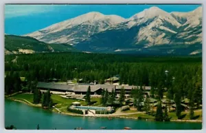 Jasper Park Lodge, Alberta, Canada, Vintage Chrome Aerial View Postcard #1 - Foto 1 di 2