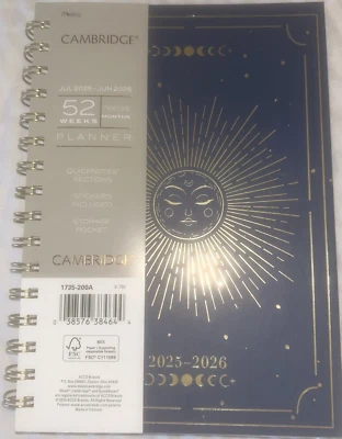 Cambridge® Solstice Academic 2025-2026 Weekly Monthly Planner (5 1/2" x 8") - Image 1 of 4