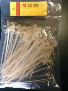 5 x 100 PACKS OF CABLE TIE, MARKERS, OUTDOOR/INDOOR Best Quality RS SPARES - Picture 1 of 9