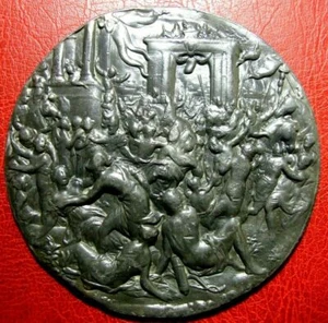 Heiliges Römisches Reich Deutscher Germanen Renaissance Grande Selten Platte Aus - Bild 1 von 2