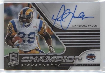 2021 Panini Spectra Champion Signatures /25 Marshall Faulk #CS-MF Auto HOF - Image 1 of 2