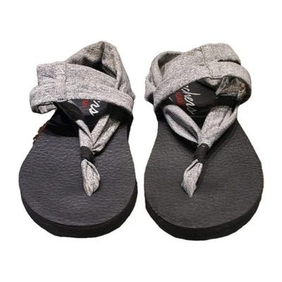 🧘🏻Skechers Cali Studio Yoga Espuma Gris Chanclas Para Mujer 8 Foto 1 de 4