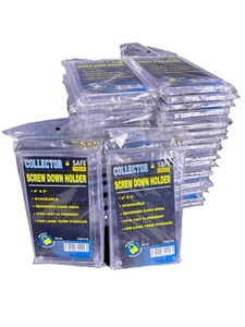 Lot (48) Collector Safe Sport Cards Screw Down Holder 3” x 5” Holds 1957-Present - Picture 1 of 4