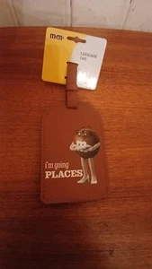M&M's World Miss Brown Luggage Tag New With Tag - Picture 1 of 2