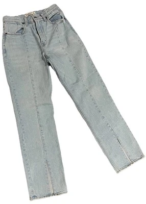 Abercrombie & Fitch 90s Straight Ultra High Rise Front Slit Jeans  Women’s 4-S - Image 1 of 4