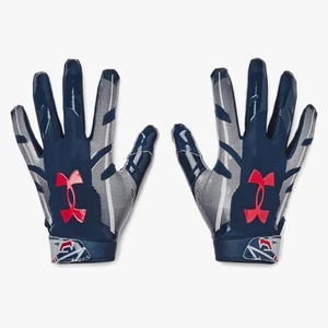Under Armour blau und rot Fußbälle Handschuhe groß - Bild 1 von 4