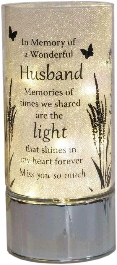 Widdop & Co. Thoughts of You Husband Sentimental Memorial LED Tube Light 63093