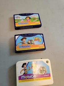Mobigo Touch & Learn Game Pack Cartridge By VTech, 2 Toy Story 3 Games, 1 Dora - Picture 1 of 2