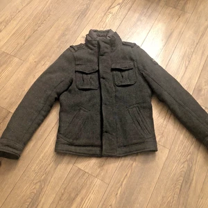 Abercrombie & Fitch Damen Feldmantel Wolle Grau M RN75654 Military Style 53% Wolle - Bild 1 von 13