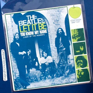 THE BEATLES LET IT BE 7 INCH VINYL 1970 APPLE ITALY ORIGINAL VERY RARE - Picture 1 of 9