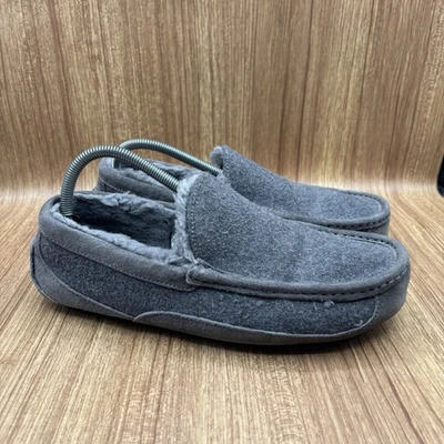 UGG 男式拖鞋 Ascot 羊毛乐福鞋 灰色 尺码 US 9 — 第 1/4 张图片