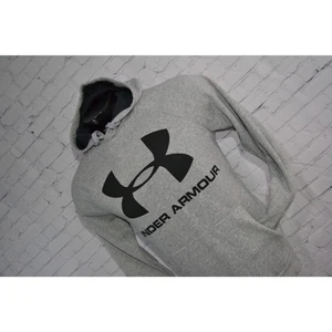 Under Armour Hoodie Pullover Polyester Front Pocket Mens Size Medium Gray - Picture 1 of 5