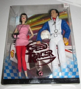 2007 Mattel Speed Racer & Trixie Barbie Pink Label Collector Gift Set #6592 NEU - Bild 1 von 4