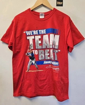 2000s Philadelphia Phillies Jimmy Rollins T Shirt M Baseball - Image 1 of 4
