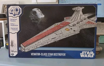 4D Build Star Wars Venator-Class Star Destroyer 288 Pc Model Kit NIB - Image 1 of 4