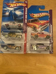 Hot Wheels 57 Chevys, Lot Of 5, Showroom & Flames - Picture 1 of 3