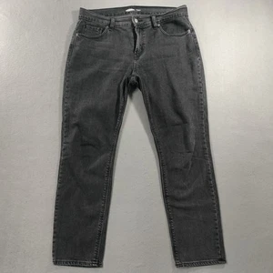 Old Navy Boyfriend Mid Rise Slim Fit schwarze Denim Jeans Damengröße 8 - Bild 1 von 6