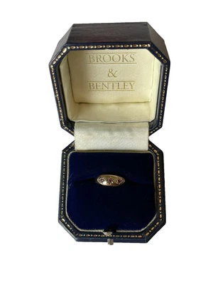 Anillo Rubí 1983 Oro 9ct Rubí Vintage Anillo Gitano - Talla K Foto 1 de 4