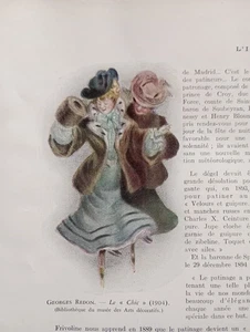 ZD138 Gravure l'illustration circa 1925 - le chic par Georges Redon en 1904 - Picture 1 of 1